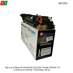 Hộp Mực In Mitsuco HP CE505A / CF280A / Canon CRG-319 (Mực 05A – 80A – Có lỗ đổ mực & đổ thải – Chính hiệu – Full VAT