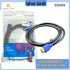 Dây HDMI MVTV M-H34 dài 1.5M – Hỗ trợ độ phân giải 2K – Truyền hình ảnh sắc nét