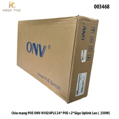 Switch PoE ONV-H1024PLS – Chia mạng Poe - 24 cổng PoE+ 10/100Mbps + 2 uplink Gigabit (250W) | Chính hãng – Full VAT
