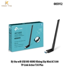 Bộ Usb thu Wi-Fi  TP-Link Archer T3U Plus – AC1300 MU-MIMO – USB 3.0 – Băng Tần Kép 2.4GHz & 5GHz – Chính Hãng Full VAT