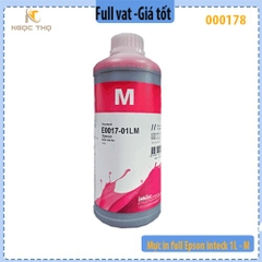 Bộ mực in full inteck 1L dùng cho máy in Epson – 6 màu Y / BK / M / C / LM / LC – Chính hiệu inteck – Full VAT