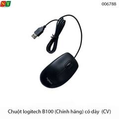 Chuột có dây Logitech B100 – USB Plug & Play – 800 DPI – Chính hãng | Full VAT