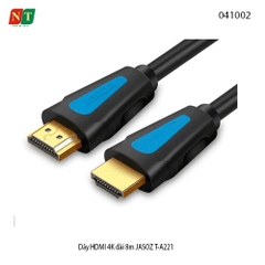 Dây HDMI 4K Dài 8m JASOZ T-A221 – Chính Hãng, Full VAT | Hình Ảnh Sắc Nét 4K@60Hz, Truyền Dẫn Ổn Định