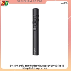 Bút trình chiếu laser thuyết trình Veggieg V-LP003 (Tia đỏ) - Hàng chính hãng - full vat