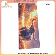 Bàn di chuột NT 30*70 3mm hình con Trâu- lót chuột