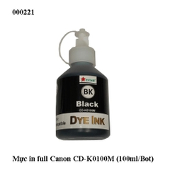 Mực in full Canon CD-K0100M (100ml/Bot) - Mực nước Canon CD-K0100M (100ml/Bot) - màu đen