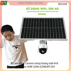 Bộ lưu điện Camera năng lượng mặt trời Piti Solar 40W 20Ah-LDNLMT 001 - Full vat