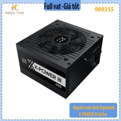 Nguồn máy tính Xigmatek X-POWER III 650w - hàng chính hãng  - full vat