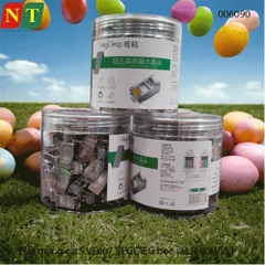 Hạt mạng RJ45 Cat5/Cat5e VEGGIEG V‑E007 – chân đồng mạ bảo vệ, vỏ bọc kim loại – Hộp 100 cái – Chính hãng – Full VAT