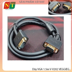 Dây VGA 1.5m V-V202 VEGGIEG – Truyền Hình Ảnh Sắc Nét, Độ Ổn Định Cao