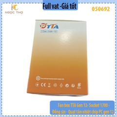 Quạt tản nhiệt CPU gen 12 đồng xịn  - Fanbox CPU TTA  Socket 1700 - Fan box dành cho CPU 12th, 13th và 14th - full vat