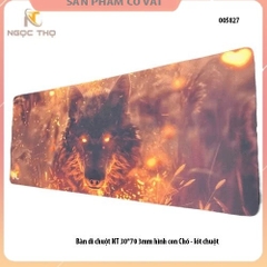 Bàn di chuột NT 30*70 3mm hình con Chó - lót chuột