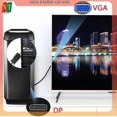 Dây chuyển đổi có chíp sét Displayport to VGA màu đen dài 25cm JASOZ T-G107