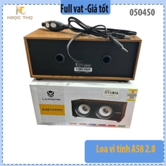 Loa vi tính LAPOP A58 2.0 – USB 5V + Jack 3.5mm – 3W×2 RMS – Âm thanh sống động – Chính hiệu – full vat