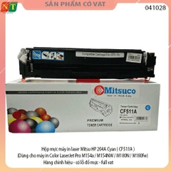 Hộp mực máy in laser Mitsu HP 204A Cyan ( CF511A ) (Dùng cho máy in Color LaserJet Pro M154a / M154NW / M180N / M180fw)