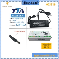 Nguồn Adapter TTA 12V 10A – Chính hiệu – Full VAT