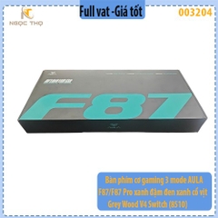 Bàn phím cơ AULA F87 / F87 Pro (8510) – 3 Mode (Type-C / 2.4G / Bluetooth) – Keycap PBT Double-Shot – LED RGB - full vat