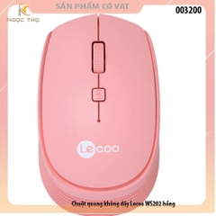 Chuột quang không dây Lecoo WS202 hồng