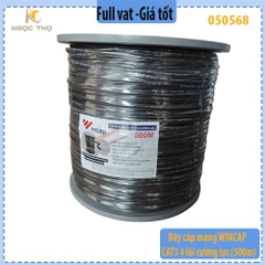 Dây cáp mạng WINCAP CAT3 Outdoor – Bán lẻ theo mét (m) – 2 Pairs (4 lõi) – 25AWG – CƯỜNG LỰC – Cu 99,99% – Full VAT (500