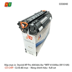 Hộp mực in  Starink HP Pro 4003dn/dw *MFP 4103fdw - W1510A - 151A - Có chíp - hàng chính hiệu - Full vat