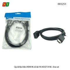 Dây nối dài HDMI 4K nối dài 1M JASOZ T-A186 - Cáp nối dài HDMI 4K nối dài 1M JASOZ T-A186 - chính hãng - full vat