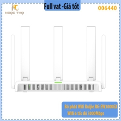Bộ phát WiFi Ruijie RG-EW3000GX – WiFi 6 3000Mbps – 5 Ăng-ten – Dual WAN – Chính hãng – Full VAT
