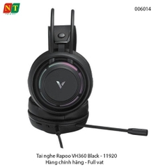 Tai nghe Gaming Rapoo VH360 7.1 RGB – Black (11920) – Cổng USB – Hàng chính hãng – Full VAT