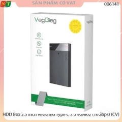 Hộp đựng ổ cứng Box 2.5 inch VEGGIEG Type C 3.0 VGM02 (10Gbps) - Full vat