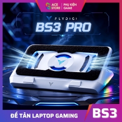Flydigi BS3 Pro – Quạt Tản Nhiệt Laptop Gaming Áp Suất Gió | 3 Mặt Hút Gió, 4000RPM, RGB, Hỗ Trợ Laptop 15.6 Inch Trở Lên