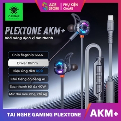 Tai Nghe Gaming Plextone AKM+ – In-Ear Có Dây