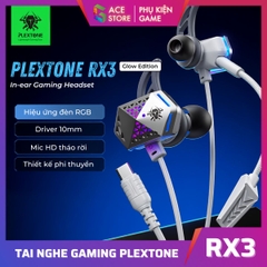 Tai Nghe Gaming Plextone RX3 Glow Edition – In-Ear Có Dây