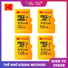 Kodak microSD UHS-I U3 V30 A1 (32GB/64GB/128GB/256GB)