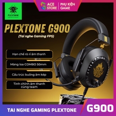 Tai Nghe Chụp Tai Gaming Plextone G900 – 3.5mm / Type-C / 2.4G Wireless