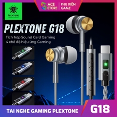 Tai Nghe Gaming Plextone G18 – In-Ear Có Dây, Jack 3.5mm / Type-C