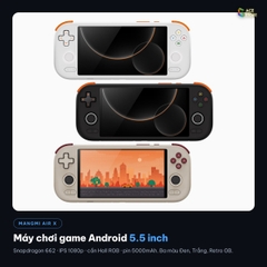 MANGMI AIR X – MÁY CHƠI GAME CẦM TAY ANDROID | SNAPDRAGON 662 | 5.5" 1080P | HALL STICK