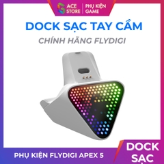 Dock Sạc Flydigi 2.0 - Hỗ trợ Sạc Không Dây Và Tích Hợp 2 Cổng USB tích hợp.