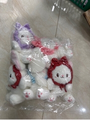 Móc khoá gấu bông thỏ đeo khăn quàng