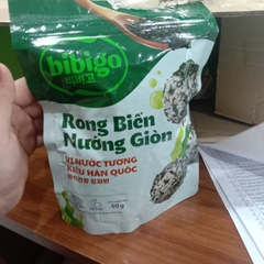Rong Biển Giòn Vị Nước Tương Kiểu Hàn Quốc bibigo Gói 50G