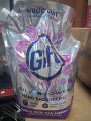 Nước Giặt Gift Hương Nước Hoa Ambery Nano Bạc Khử Mùi 3.6kg