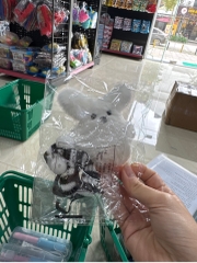 Móc khoá cún đeo khăn ấm