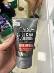 Sữa Rửa Mặt Gatsby Triple Porefection Đỏ Sạch Mụn Giảm Nhờn Mát Lạnh 100g