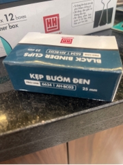 6634 - Kẹp Bướm Đen 25mm