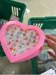 Lốc nhẫn hộp trái tim charm nhiều hình