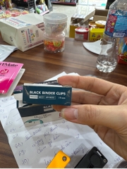 Kẹp bướm đen sz 19mm