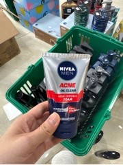 Sữa rửa mặt Nivea Men Acne oil Clear