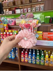 Scrunchies voan hồng