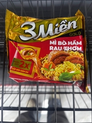 Mì tôm 3 Miền 75g (30 gói) Bò hầm rau thơm