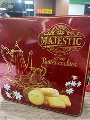 Bánh quy bơ Majestic Luxury Butter cookies-Richy VN, hộp thiếc (468g)