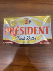 Bơ lạt - Président - French Butter Unsalted 200g