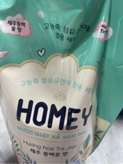 Nước giặt xả Homey đậm đặc hương hoa trà Jeju 4túi x 3.4kg